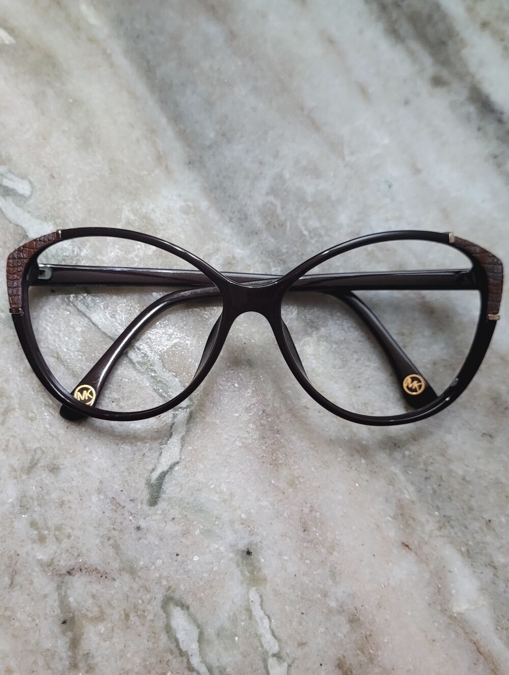 Michael Kors Women's Brown Cat-Eye Optical Frames